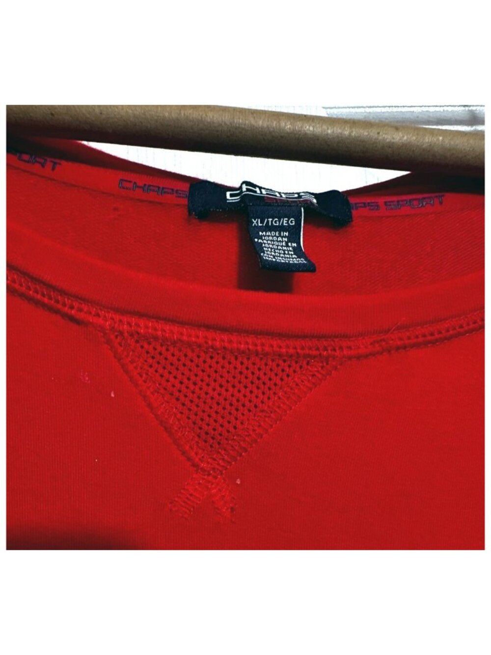Chaps Sport Women's Pullover Short Sleeve Top Blouse Shirt RED Size XL - Picture 3 of 6